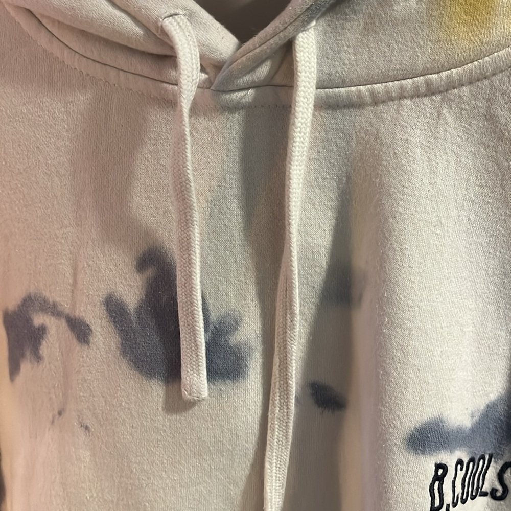 EUC B Cools Barney Cools Men’s Script Rainbow tie died Hoodie Sweatshirt large - Picture 6 of 6